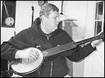 George Wunderlich plays one of his vintage style banjos