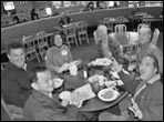 Some excited conventioneers having lunch at the 2008 GAL convention