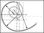 Geometric design of a Stradivari violin scroll