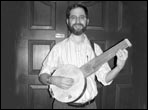 View of the back side of the Travel Lute