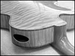 Ted Megas's quilted maple archtop guitar