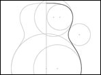 How compound radius curves are used to design a guitar body outline