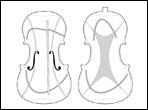 Violin nodal patterns