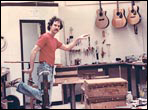 Old photo of Kent Everett in his shop