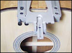 a dovetail neck template if attached onto a guitar body