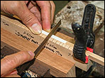 Jeffrey Yong making a guitar nut