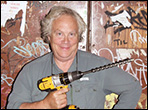 Federico Sheppard holding a electric drill