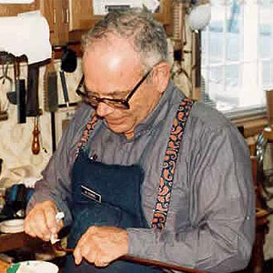 Al Stancel at his workbench