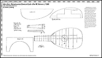 GAL Instrument Plan #18 Venere Circa 1580 6-course Descant Lute