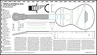 GAL Instrument Plan #63 1825 Pons Aine Guitar, Paris