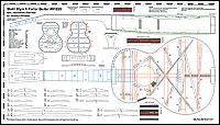 GAL Instrument Plan #66 Stahl Style 6 Parlor Guitar