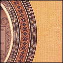 Rosette of a 1991 R.E. Brune guitar