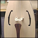 Unfinished Savart-style upright bass by R.M. Mottola