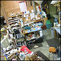 Inside view of the Gryphon Stringed Instrument repair shop