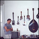 Bob Jones and several instruments displayed on the wall