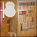 An efficient tool rack used to keep order