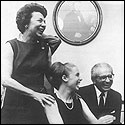 Lee Wurlitzer, her daughter Marianne, and S.F. Sacconi by Hans Nebel