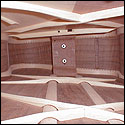 Interior of the body, showing the bolts in the heel block