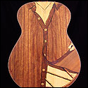 Back view of marquetry design by Thomas Coughlin