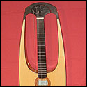 Front view of Alain Bieber's lyra guitar "The Imperator"