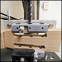 Jig for drilling tuning machine holes for a classical guitar