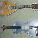 Aluminum violin and hybrid mandolin