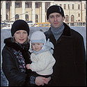 Dmitry, his wife Natalya, and daughter Lisa