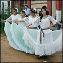 The locals welcome Sheppard and the Cabildo Museum staff to the birthplace of Barrios, San Juan Baptista, Missiones, Paraguay May, 2005.