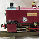 Side view of the steam model locomotive Old Sodbury