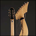 Full back view of harp guitar by Kathy Wingert