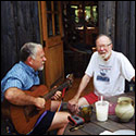 Fabio Ragghianti with Pete Seeger, 2001