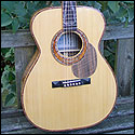 Barbed wire inlay on the fretboard guitar