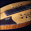 Inlay on a mountain dulcimer