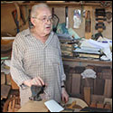 Don Antonio inside his shop