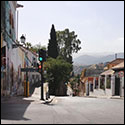 A view of Sierra Nevada from Antonio Marin's shop door