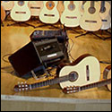 A bunch of guitars made at the Red Rocks Community College