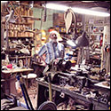 Wade Lowe in his shop