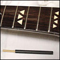 Inlay on the padauak guitar