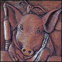 Carved plaque by Wede Lowe