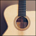 Front view of a Franklin guitar