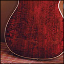 Back view of a Franklin guitar