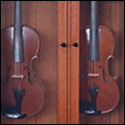 Cabinet and fiddles made by Ken Altman