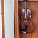 Cabinet and fiddles made by Ken Altman