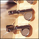 Rear view of tuning machines of a Bandola Guayanesa