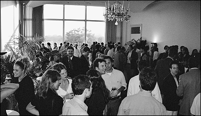 A party at the National Museaum of American History on the t hird floor