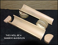 Materials used to make a bamboo mandolin