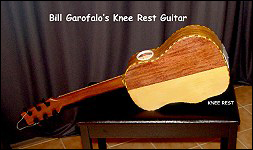 the back of Bill Garofalo's knee rest guitar